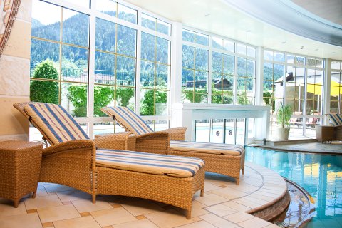 Wellnessbereich im Karwendel für einen entspannten Winterurlaub mit der Familie in Pertisau